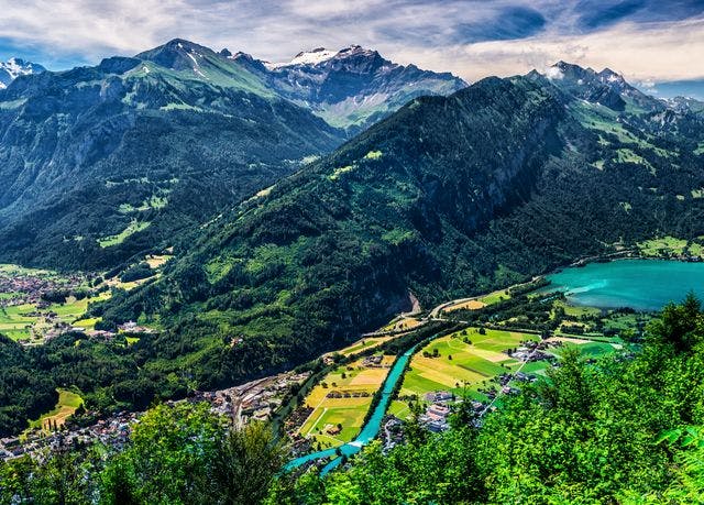 Grindelwald mit Blick auf den legendären Eiger