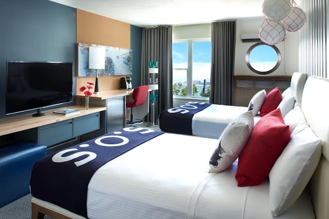 Doppel-Gästezimmer oder Doppelzimmer mit partiellem Buchtblick