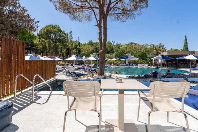 Camera Superior Swim Up con vista piscina