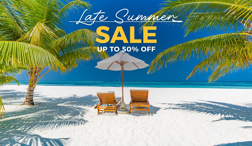 Package holidays - up to 50% off