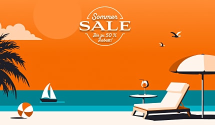 Sommer-Sale: Bis zu 50 % sparen!